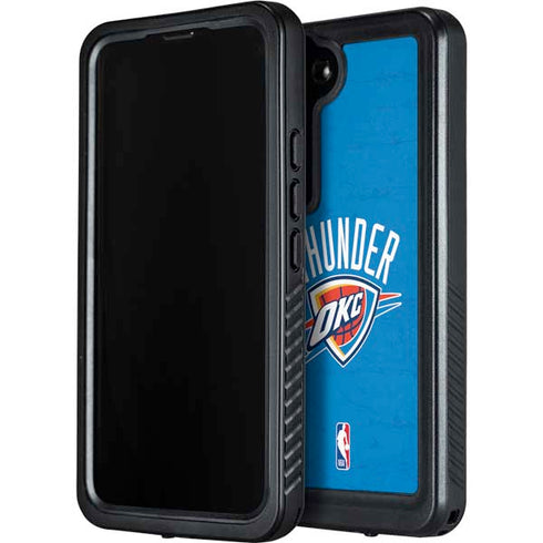 NBA OKC Thunder Distressed Galaxy S24 Waterproof Case